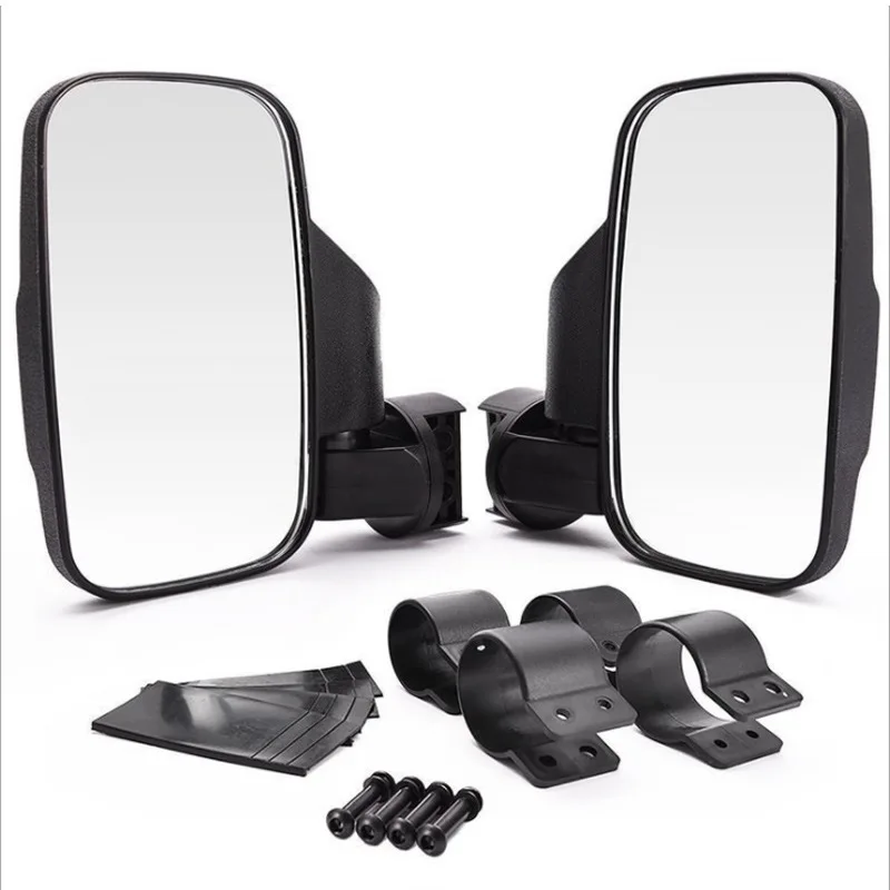 2 PCS Of Pack 2 Inch Round HD Glass Frameless Convex Car Rear Vie Rear View Mirror Break-away Side Mirrors Shockproof UTV Mirror