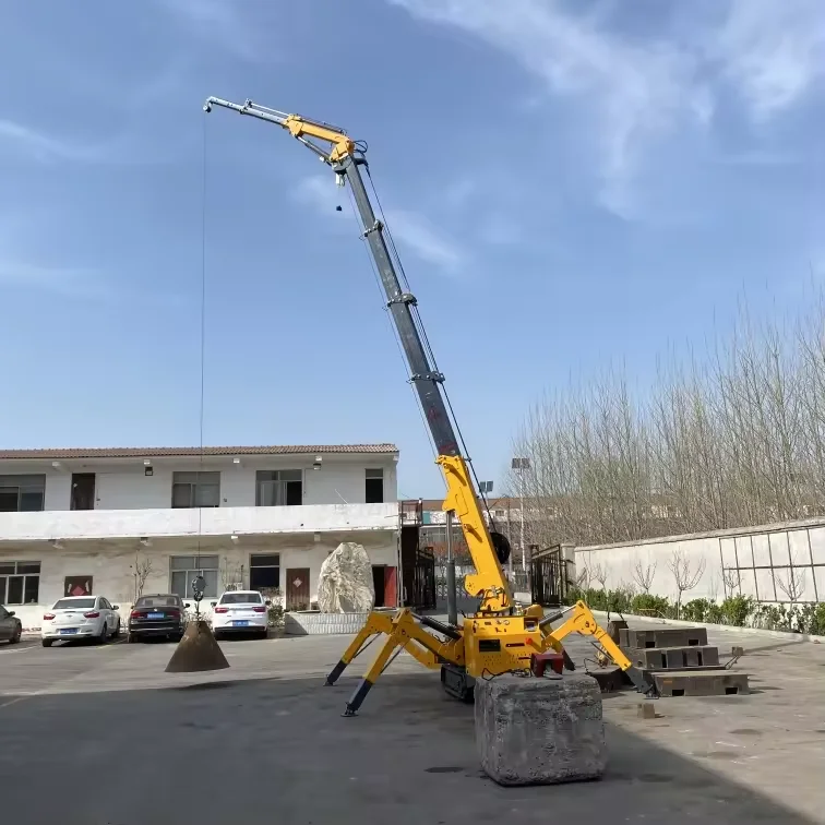Factory Price Hydraulic Crawler New Spider Crane 3Ton Spider Cranes Lift Mini Folding Jib Telescopic Mini Spider Crane