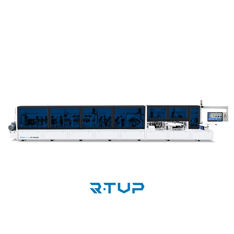R-TUP Full Automatic High Speed Edge Banding Machine Crawler Conveyor Edgebander