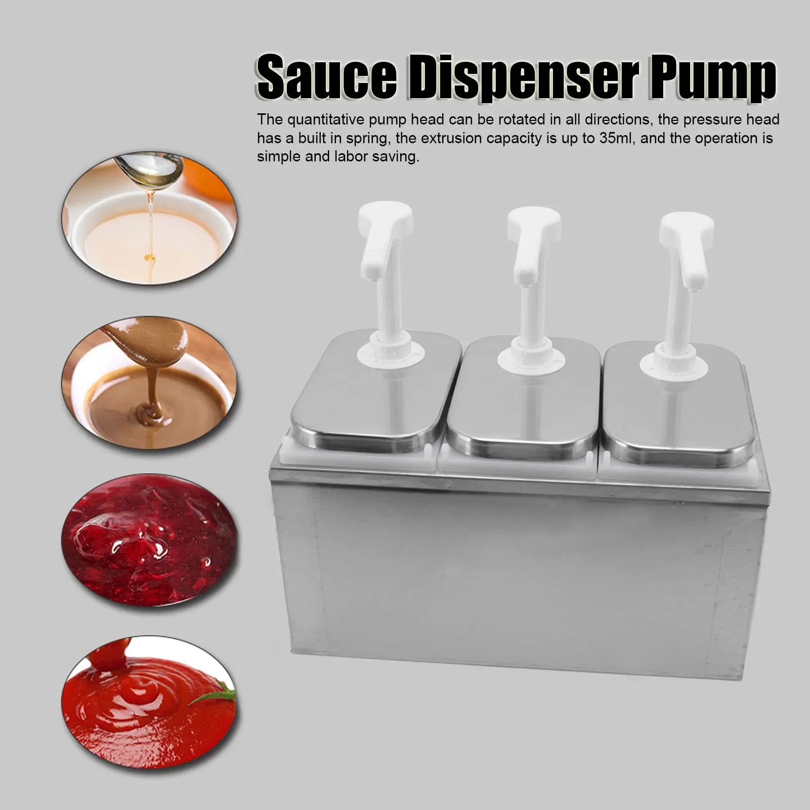 High-Quality Sauce Dispenser Bottle Buffet-Only Condiment Dispenser Cheese Sauce Dispenser Automatic For Commercial Kitchen