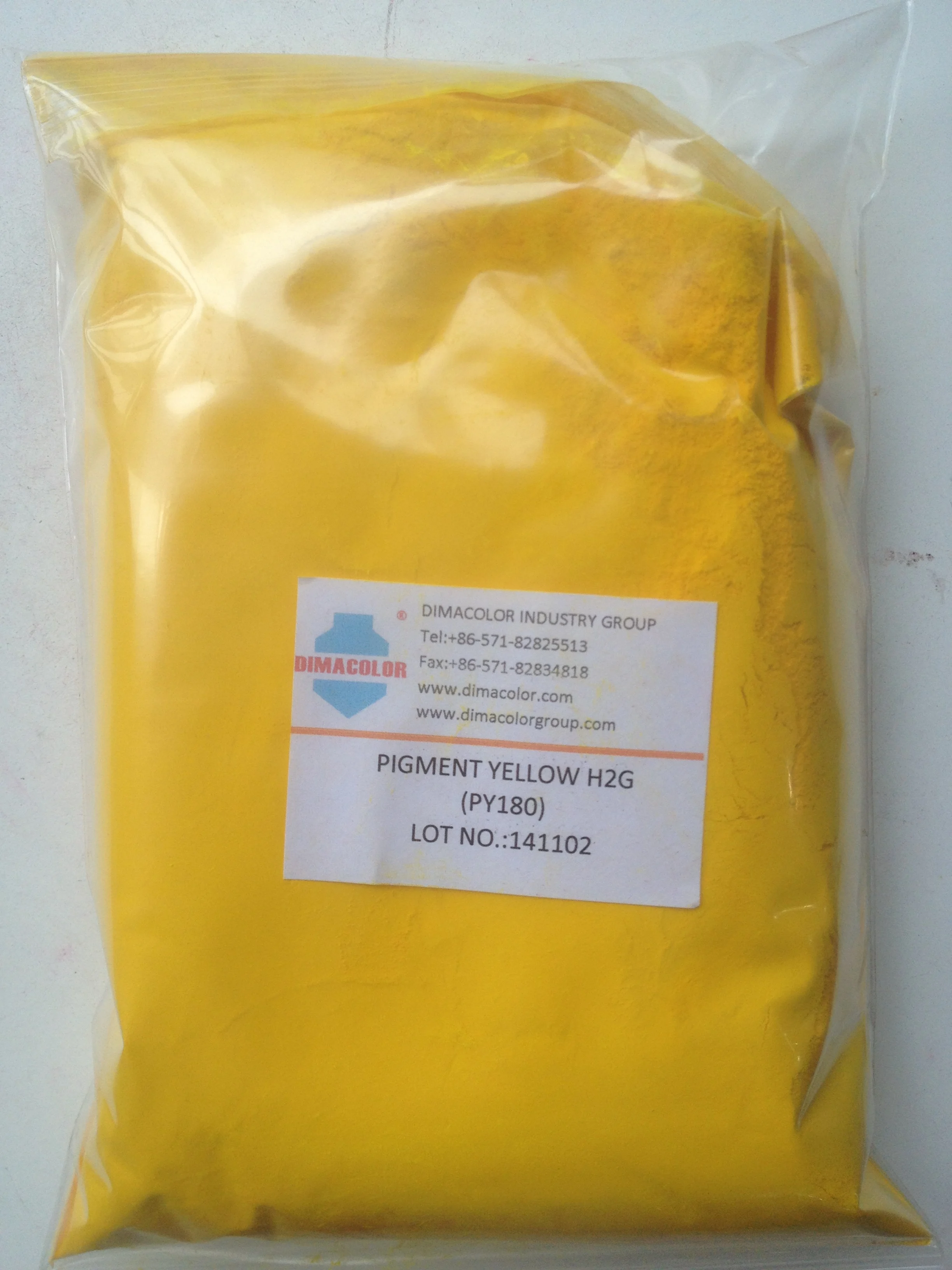 PIGMENT YELLOW 180 (PIGMENT YELLOW HG) vs CIBA,CLARIANT;FAST YELLOW HG,BENZIMIDAZOLONE YELLOW HG