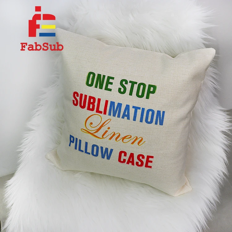 High Quality Sublimation Linen Blanks Pillow Cover 40X40cm Home Decoration Sublimation Pillow Cases for Custom Printing