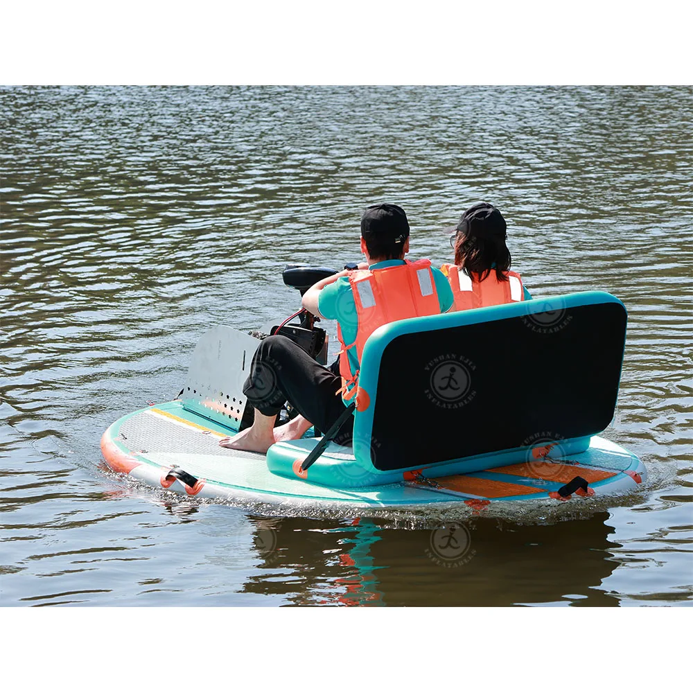 High quality 2.2 m*1.8 m  inflatable fishing boat compact and CE certified   inflatable catamaran with  Electicat power