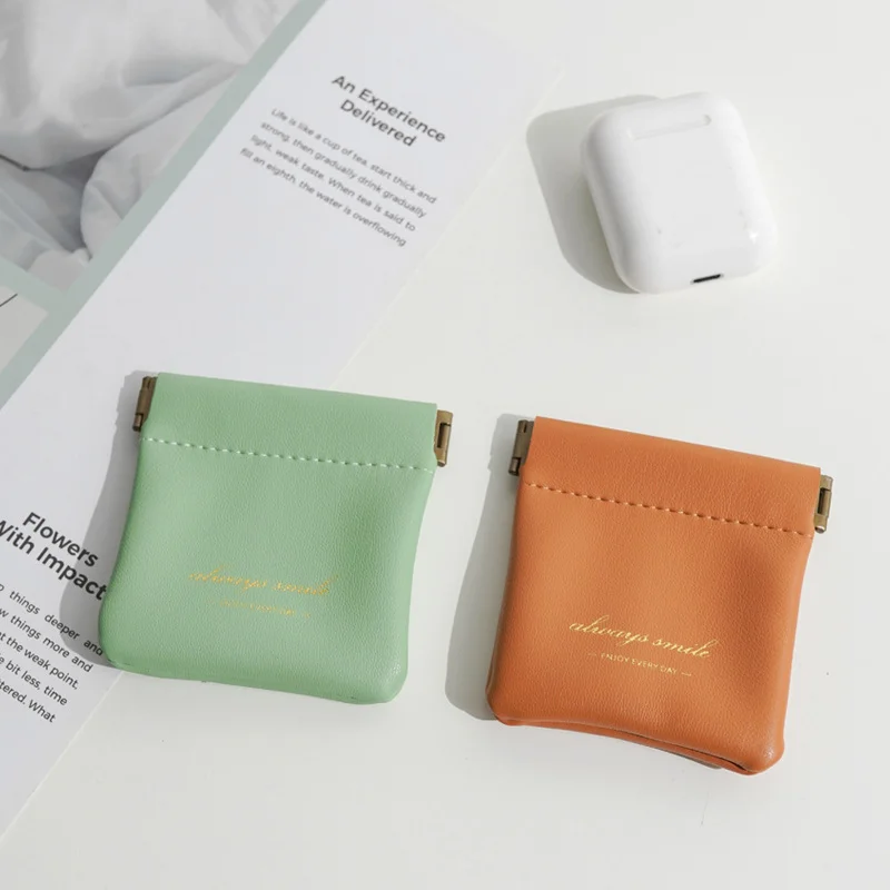 Высококачественная косметичка маленький портативный футляр для Airpods мини-сумка органайзер хранения губной помады кошелек монет из искусственной кожи мужчин и