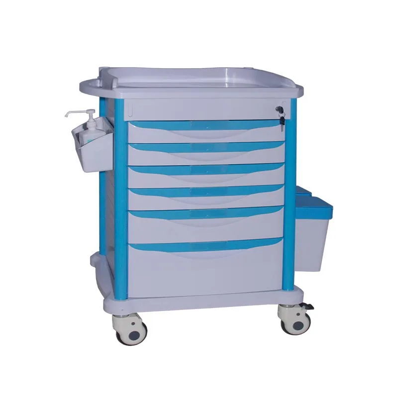 Высококачественная тележка для медицинских препаратов из АБС-пластика, тележка для дозирования лекарств для больницы