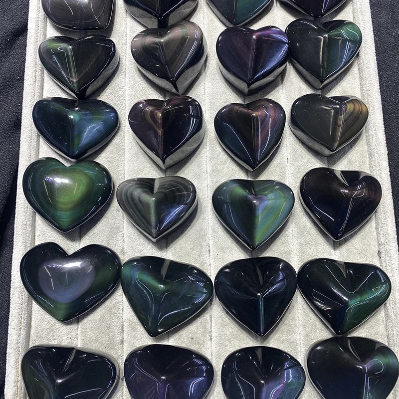 Wholesale Natural High Quality rock crystal rainbow balls Healing Stone sphere Rainbow Obsidian Sphere For Home Decoration