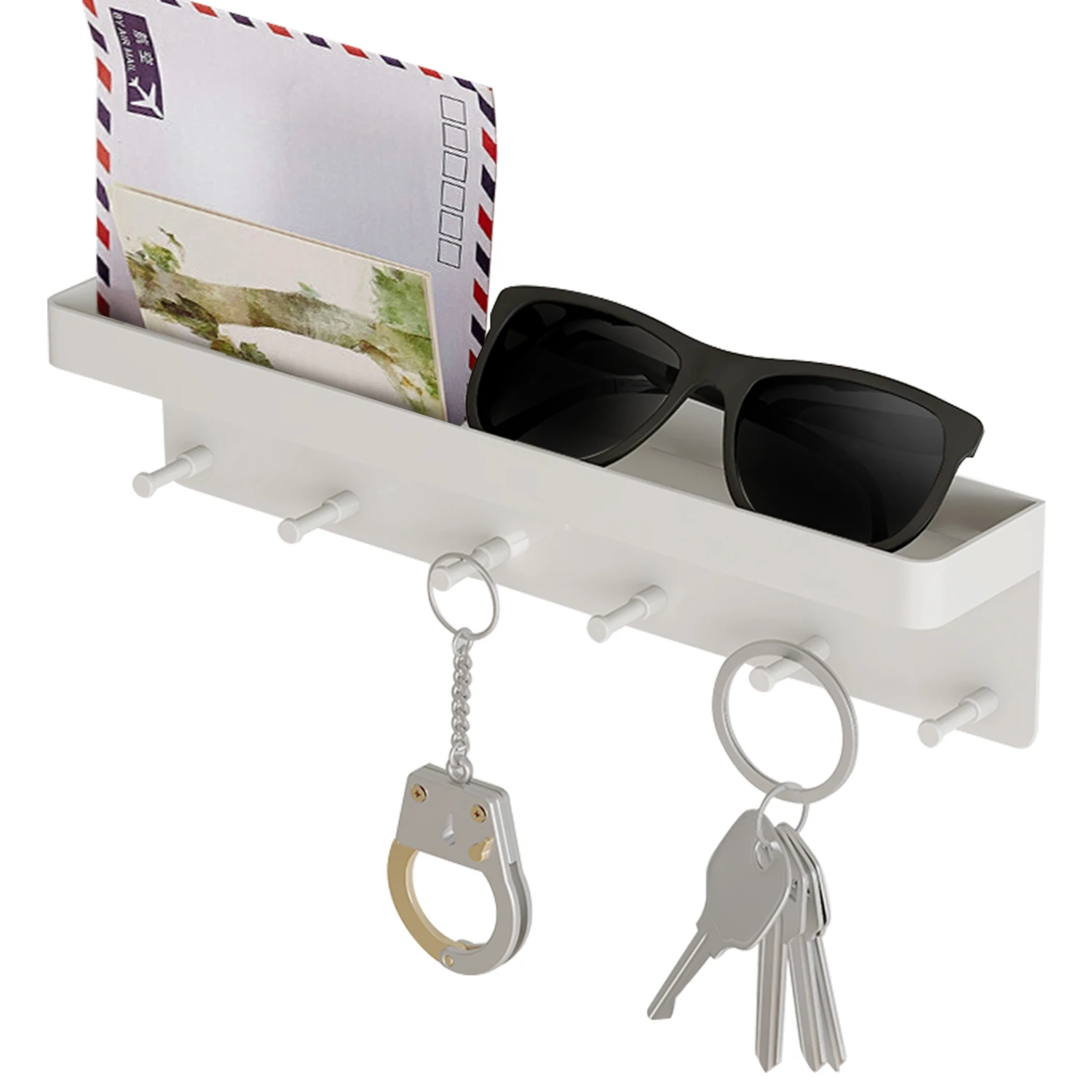 Magnetic wall calendar  wooden wall hanging shaped key hook holder