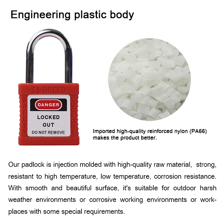 Breed Mini Keyed Alike Padlock Lock Industrial Small Safety Padlock Steel Shackle Kd KA G301