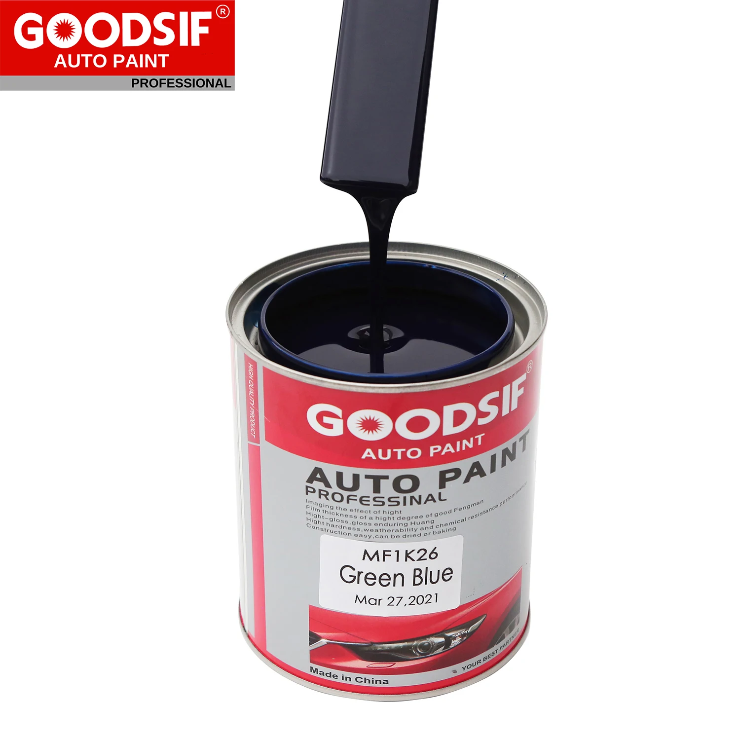 GOODSIF Wholesale Auto Paint Supplier High Quality Automotive Paint Price 1K 2K Metallic Color Varnish Car Paint