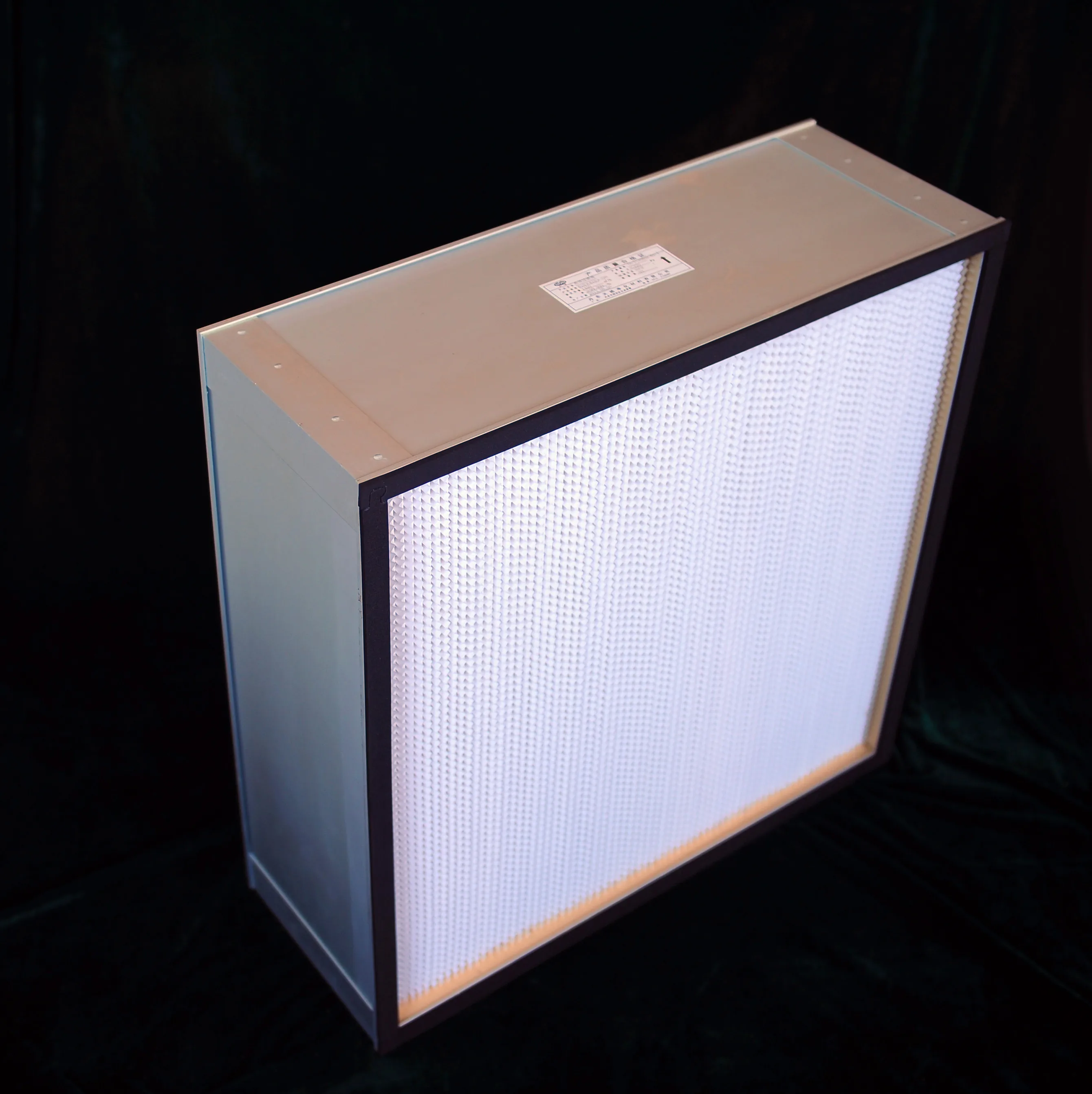 Chinese supplier Deep Pleated Hepa Filter H13 H14 high efficiency ULPA filter For electronic industry/ Hospital