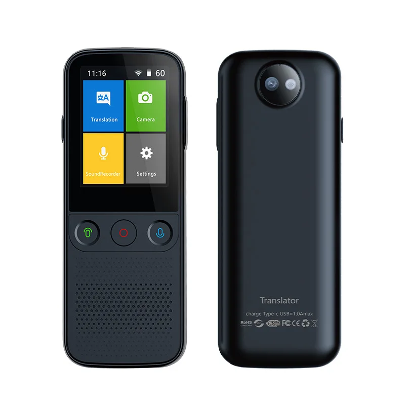 137 г., многоязычный в режиме реального времени онлайн, мгновенный выключенный перевод, Интеллектуальный преобразователь голосового перевода с искусственным интеллектом