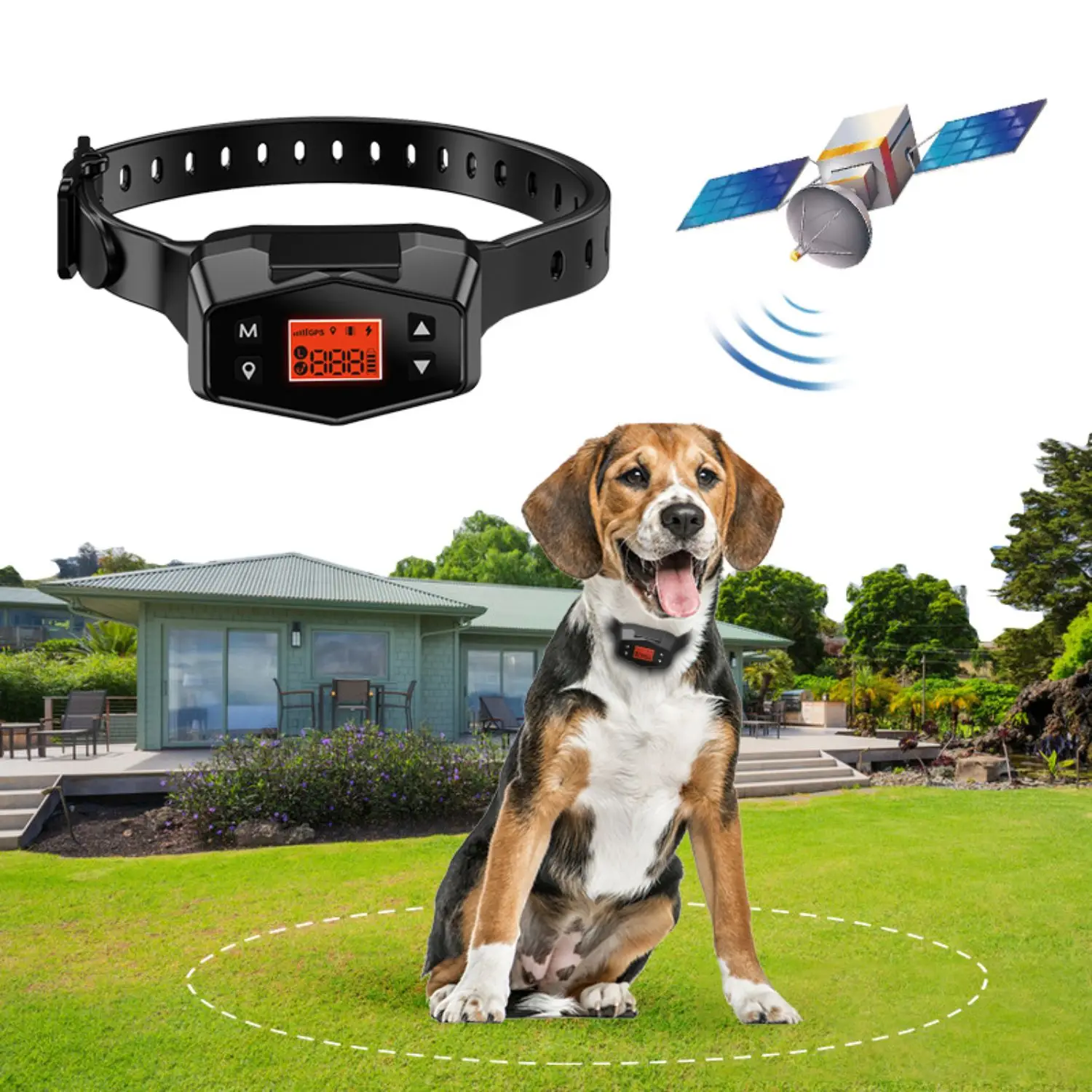 Outdoor dog training intelligent gps positioning wireless electronic fence system pet training collar