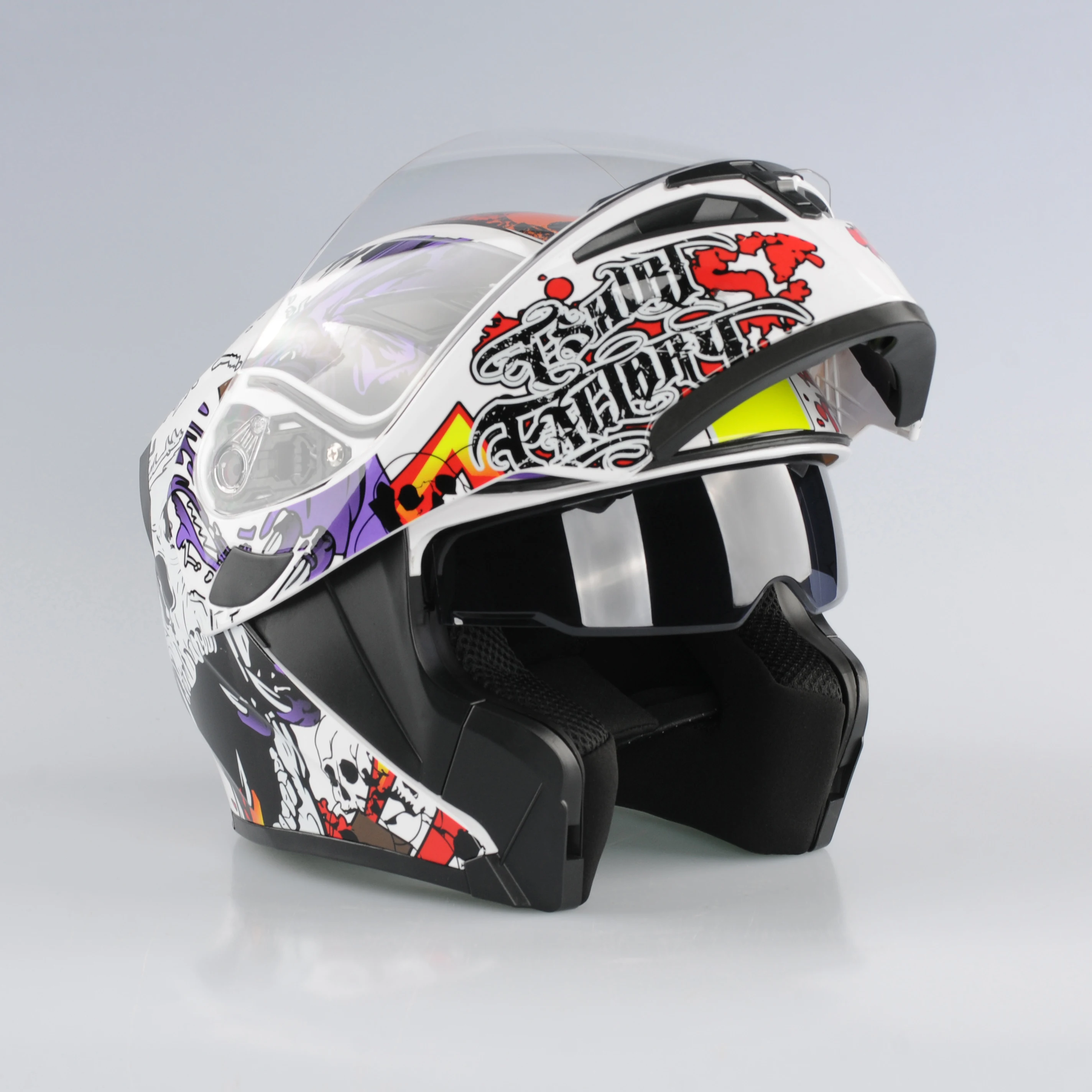 Мотоциклетный шлем LS2 FF370, модульный, с двойным козырьком, для мужчин и женщин