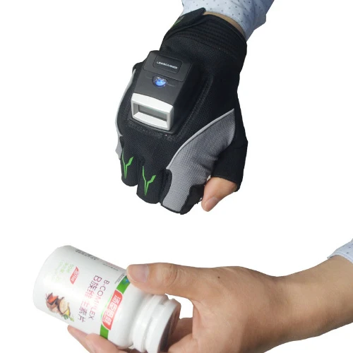 Storage Mode Glove Barcode Scanner reader 550mah Battery Capacity For Inventory Logistics for working 8 hours+ MS02