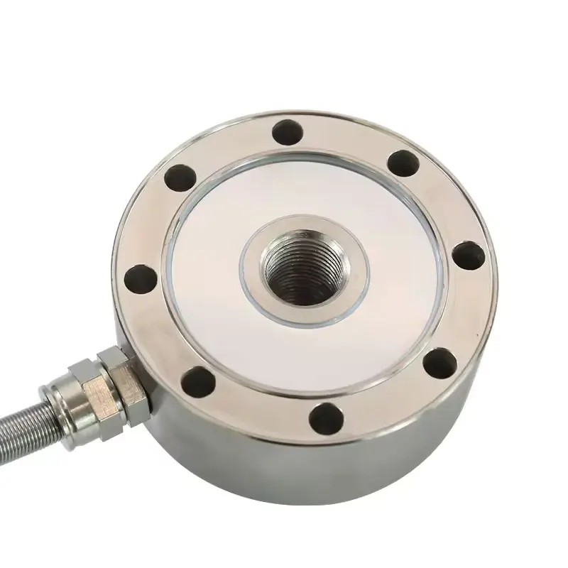 Wheel Shape Load Cell Spoke Compression Tension force Sensor 500 kg 1/5/10/100/500 ton Pancake Pressure Conductor High precision