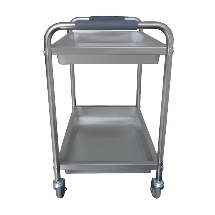 Hospital Food Catering Transport Trolley/tea for 3-tier Shelf Kitchen Service Cart Hikitchen Mobile Stainless Steel Restaurant