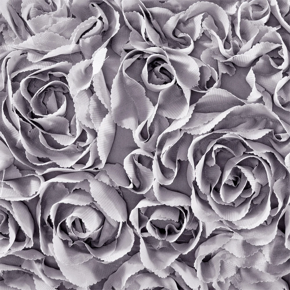 40*40 см ко Дню Святого Валентина чехлы на диванные подушки, романтический стерео шифон 3D розы Подушка серый чехол для подушки для домашнего декора