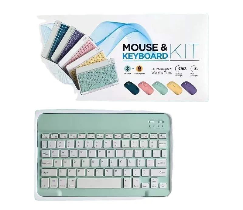 New Color YCZX Foldable Blue/tooth Keyboard Folding Wireless Blue/tooth Tastatur Mouse and Keyboard