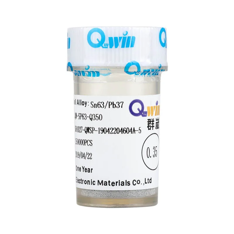  Свинцовые BGA Паяльные шарики Qwin Sn63Pb37 0 2 мм-0 76 мм для ремонта материнской платы компьютера сварки печатных