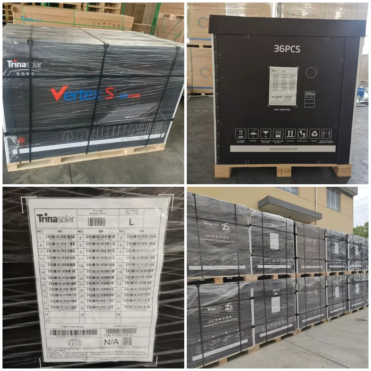 Trina Vertex S 405W 410W 415W 420W 425W Полностью черная солнечная панель для солнечной системы