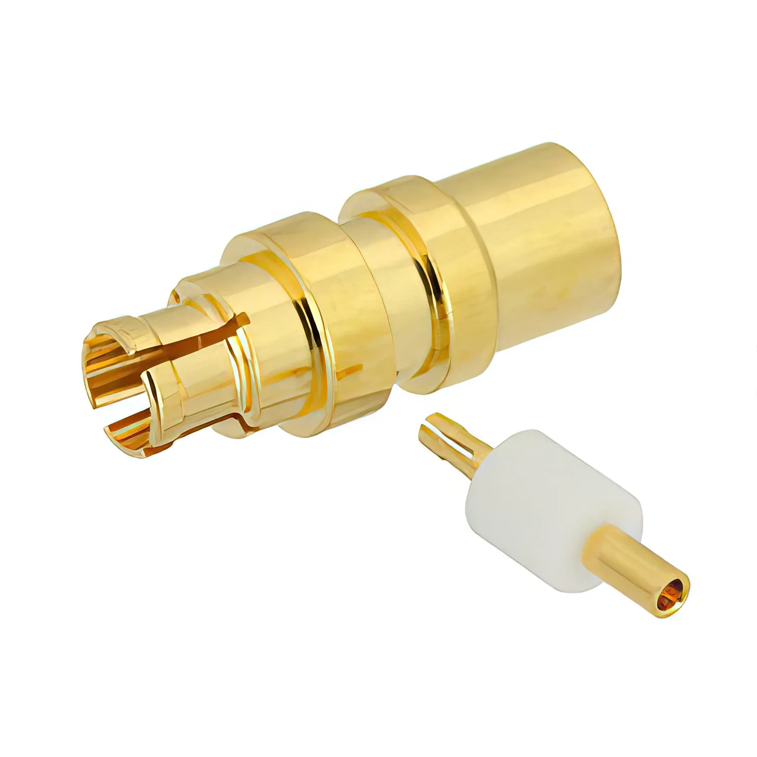 Гнездовой разъем Mini SMP, припой для RG405