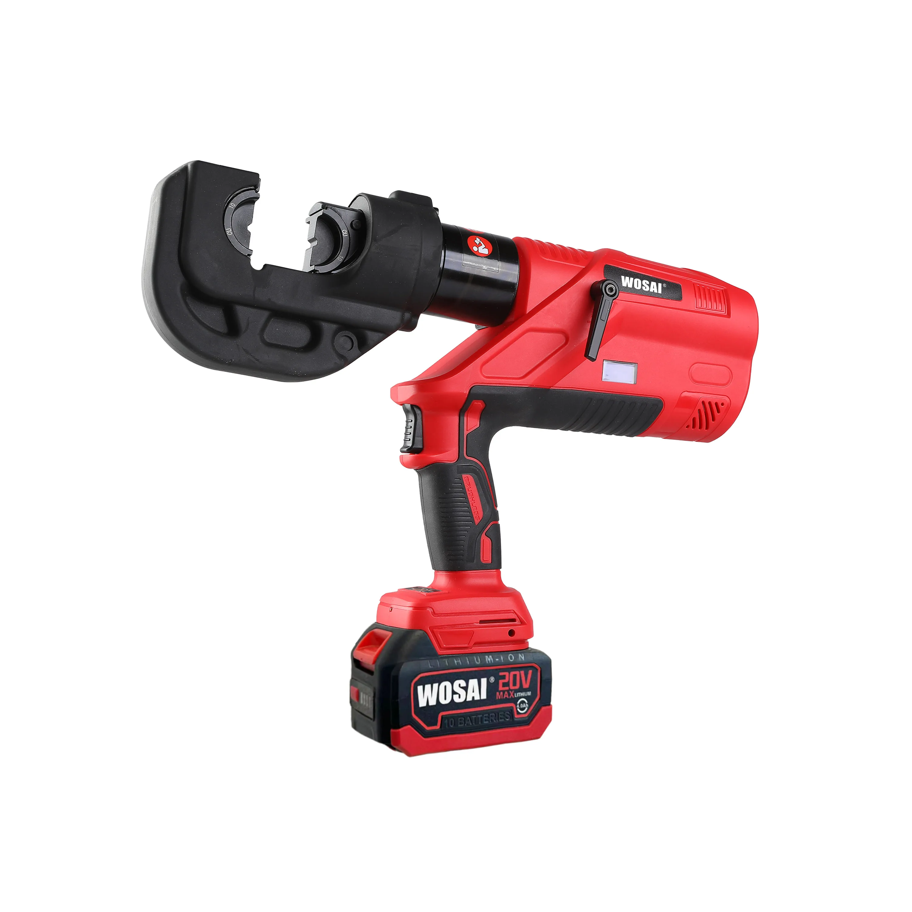 WOSAI Battery Powered Hydraulic Cordless Crimping Battery Press Tool Crimper