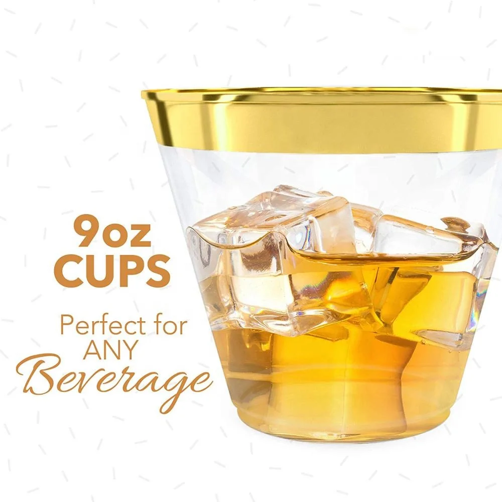 Commerical Gold Rimmed Wedding Cups
