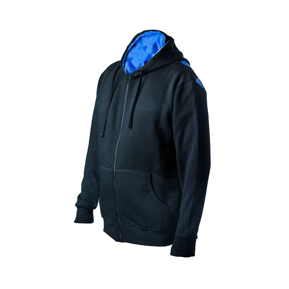 OEM High Quality Street Wear Over Size Zip Up Hoodie Fashion Clothing CVC Man Sweatshirts Cotton Hoodies