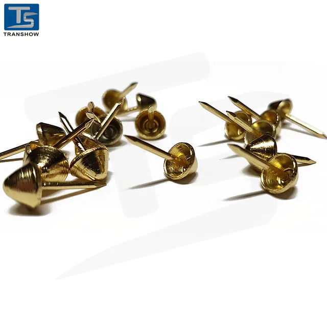 Supply high quality golden plated, silver coating furniture decoration nail ,sofa nail