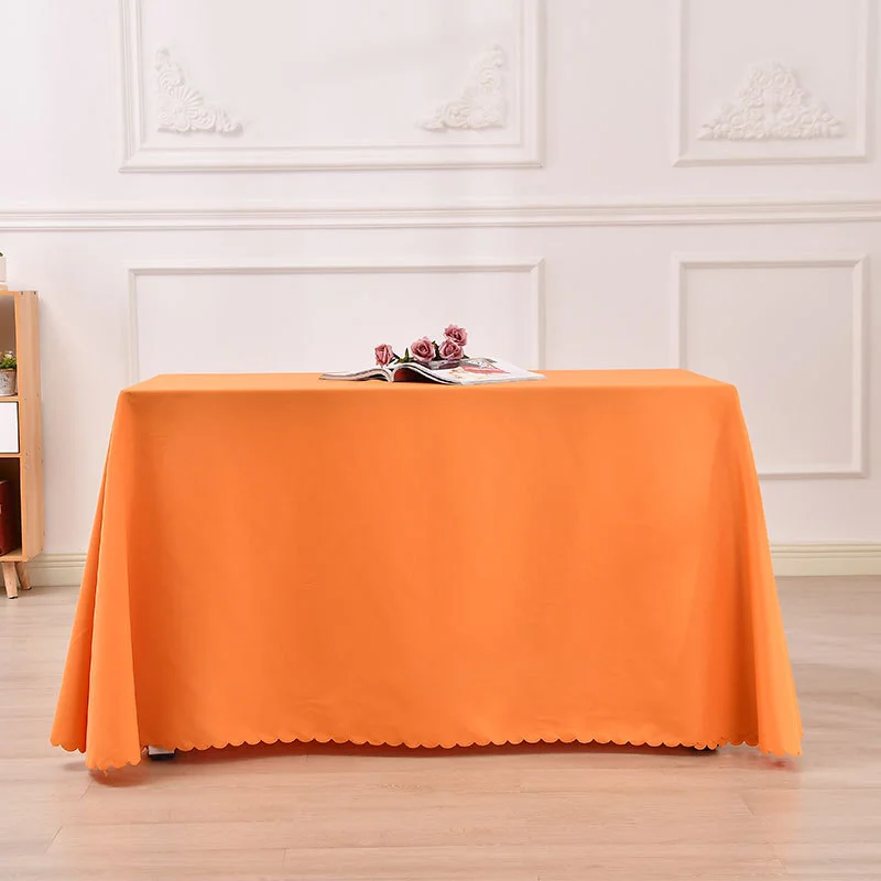 Factory Customized Rectangular Royal Blue Carton Plant Plain Table Cloth Tablecloths Square Table Cover