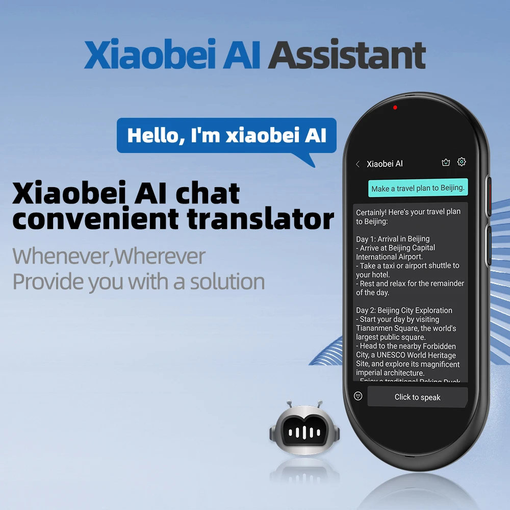 Factory Wholesale Smart Translator Support 139languages Translation with AI Assistant Touch Screen for Business Daily Life