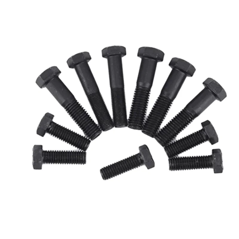 M5 M6 M8 M10 Carbon Steel Class 4.8 8.8 10.9 12.9 Black Oxide Black Zinc Half Full Thread Hexagon Bolt DIN933 DIN931