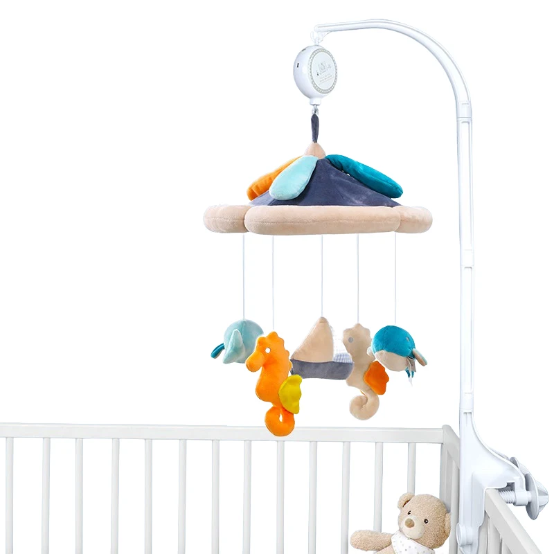 Ready to ship 93cm Crib Mobiles Rattles Music Educational Toys Bed Bell Carousel For Cot Infant Baby Toy 0-12 Months For Newborn