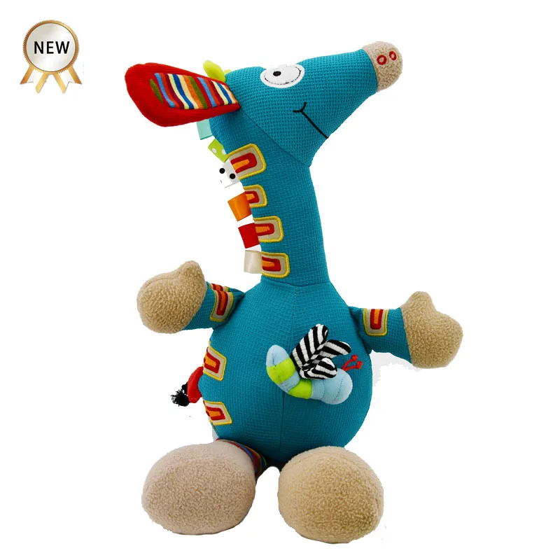 wholesale customised among us Baby Musical juguetes Animal  Giraffe Plush Toys soft toys personalised