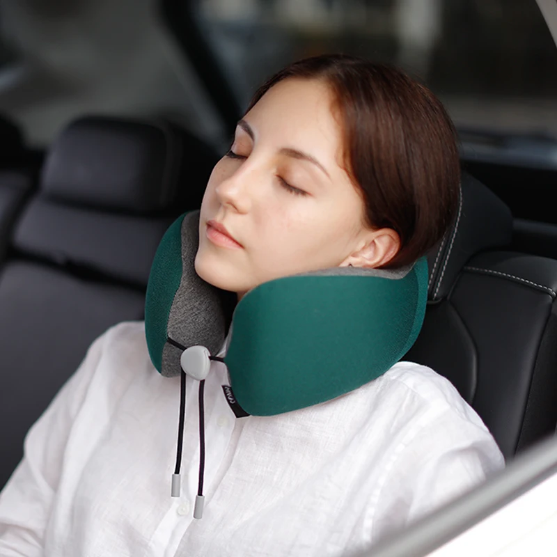 100% чистый пены памяти средства ухода за кожей Шеи подушка для отдыха машины аэроплана путешествий маска глаз затычка ушей