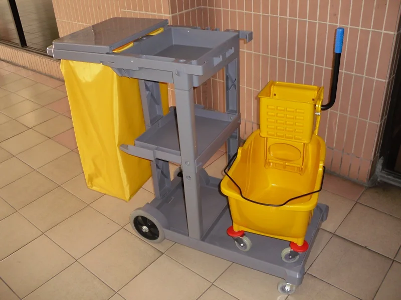 
Universal Hotel Cleaning Trolley Cleaning Service For Warehouse Housekeepin Maid Cart 