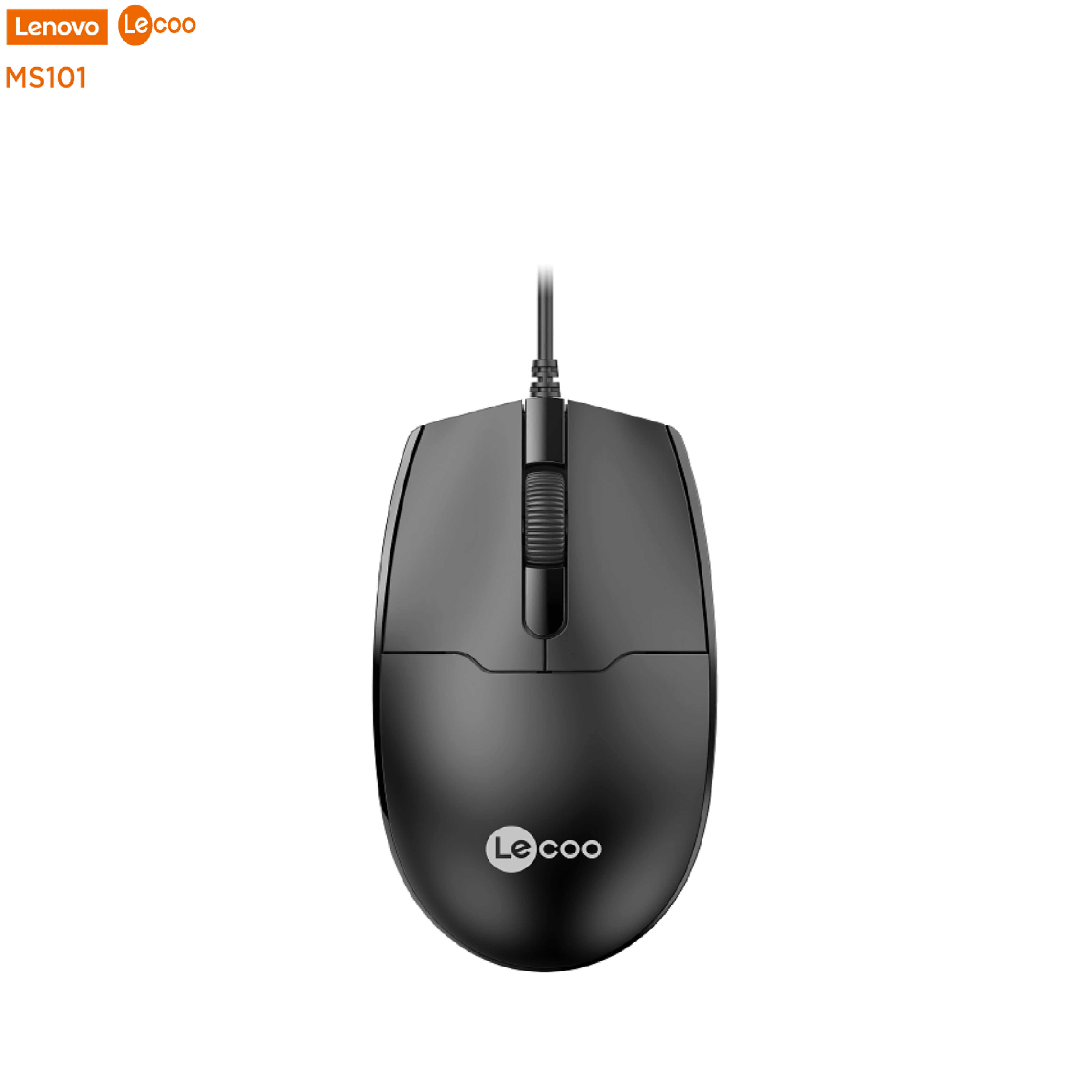 Lenovo Lecoo MS101 Wired Mouse high quality mouse laptop computer accessories 1600DPI 4D portable usb wired mouse
