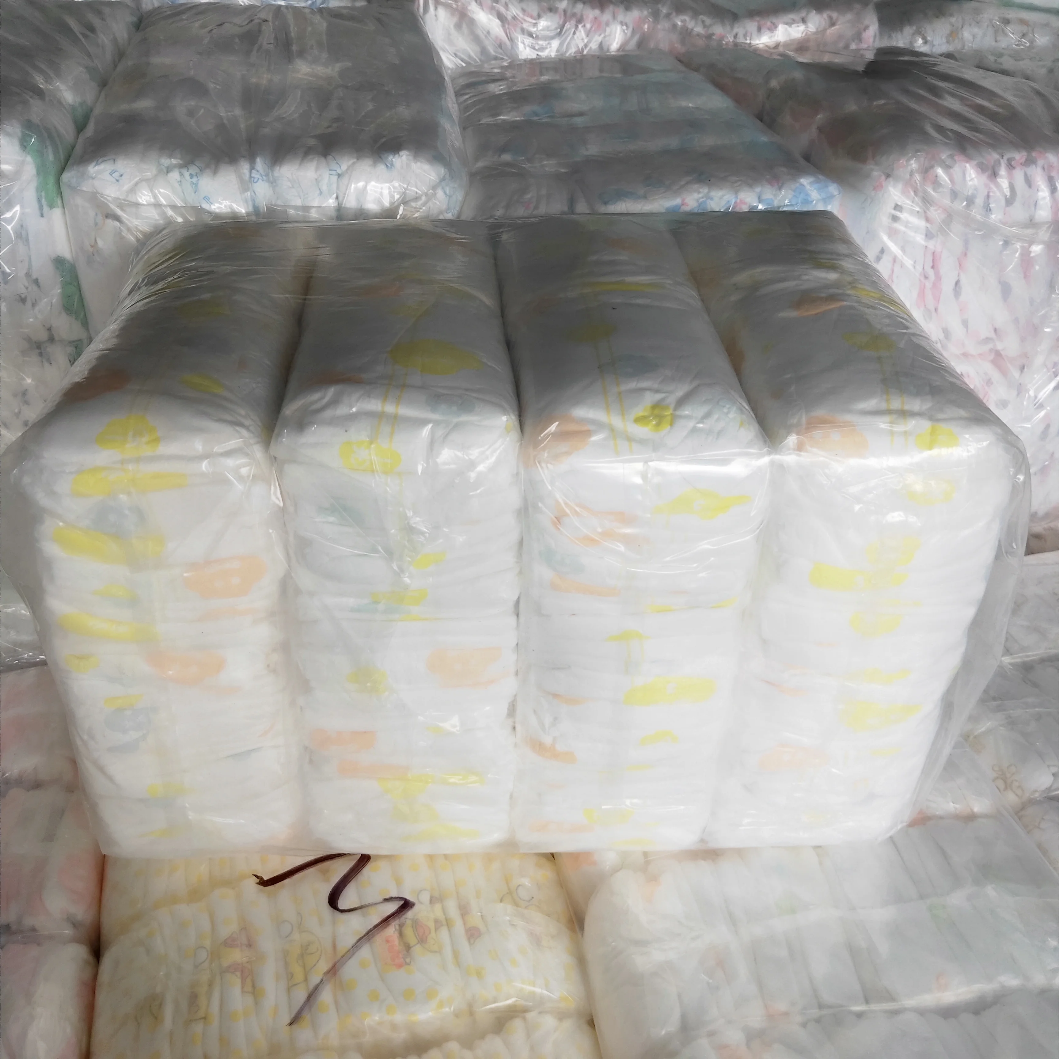 2024 hot sale dry cotton japan SAP disposable b grade baby diapers stock lot