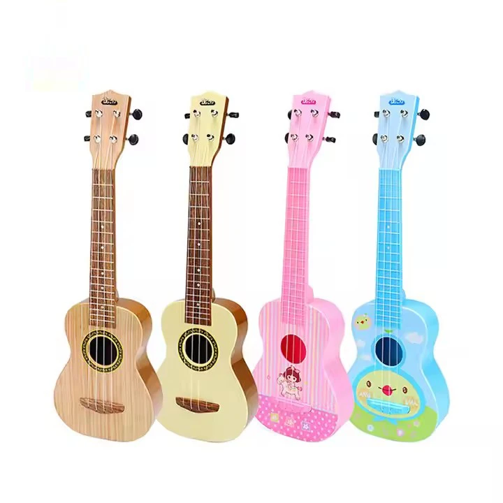36M + High Quality Guitar Toys Wooden Musical Instrument Melody Ukulele For Kids Gifts