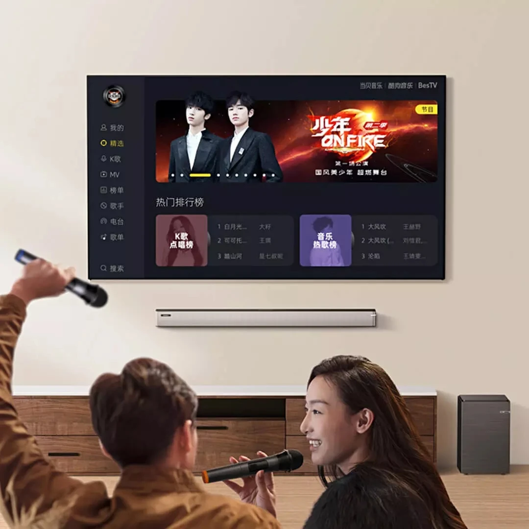 BINNIFA Play 7D домашний караоке-кинотеатр 5 1 объемный звук сабвуфер ТВ аудио DSP BT 0 Домашний караоке