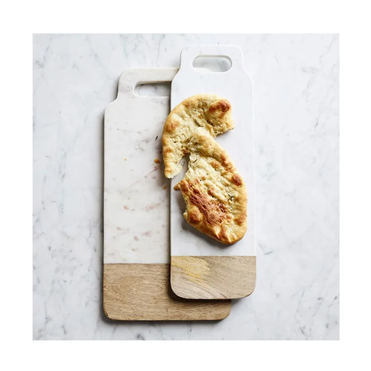 Grace Designs Dinnerware Round Wood Marble Buffet Sushi Tray