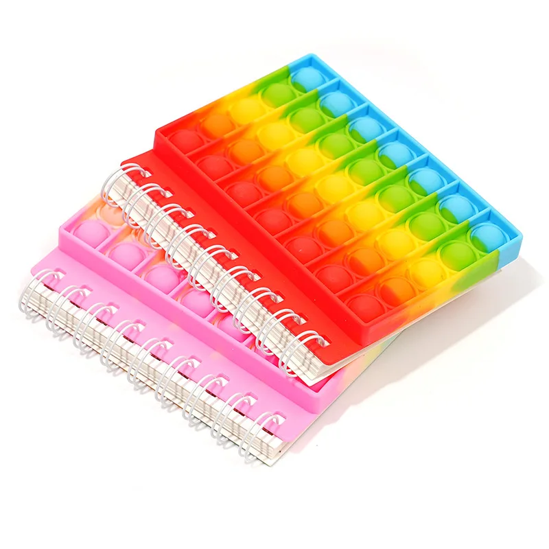 Силиконовая пузырьковая поп-катушка A7 беспроводные весенние блокноты для детей подарок студентов
