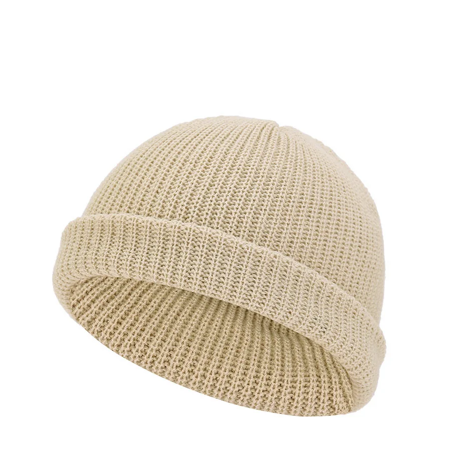 Trawler Beanie Watch Hat Roll-up Edge Skullcap Fisherman Beanie for Women Men