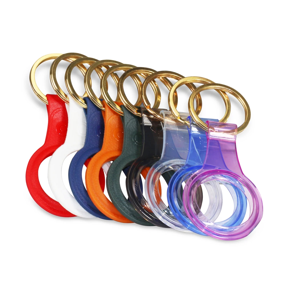 PU TPU Air Tag Protective Case  Beautiful and fun more personality more choices colorful clasp and key chain Cartoon Series