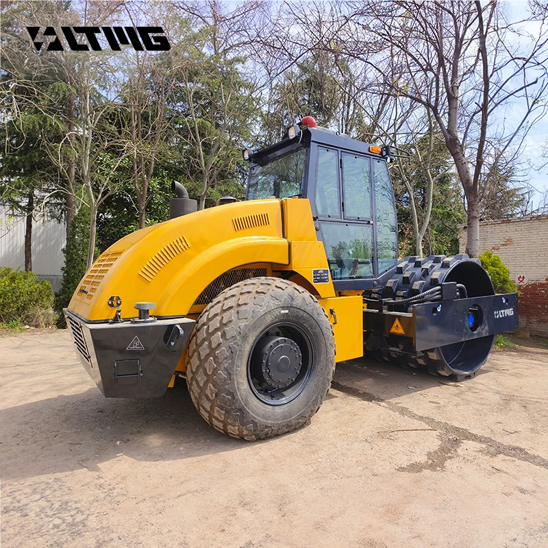 LTMG Latest Model 14 ton single drum road roller for compacting asphalt concrete