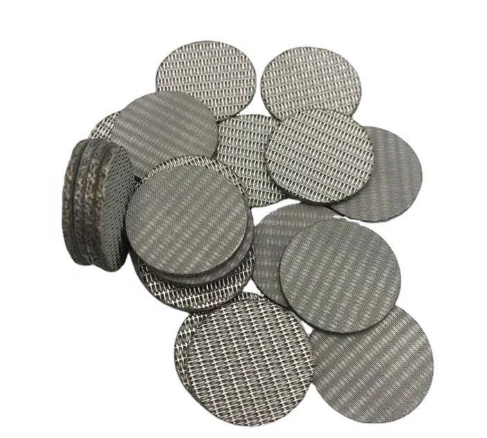 20 micron stainless steel wire mesh round metal filter screen disc