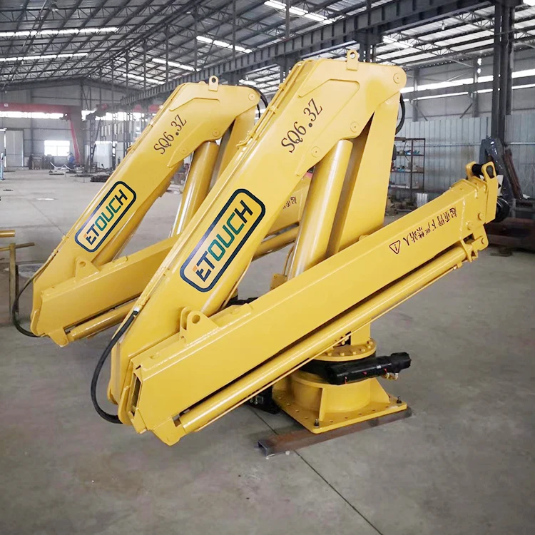 Hot Sale Made in China Factory Max Lifting Capacity 5ton Hydraulic Marine Crane