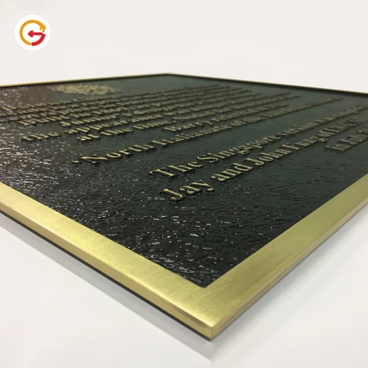 JAGUARSIGN Manufacturer Custom Etched Brass Name Plate Custom Engraved Metal Name Plaques for Company School