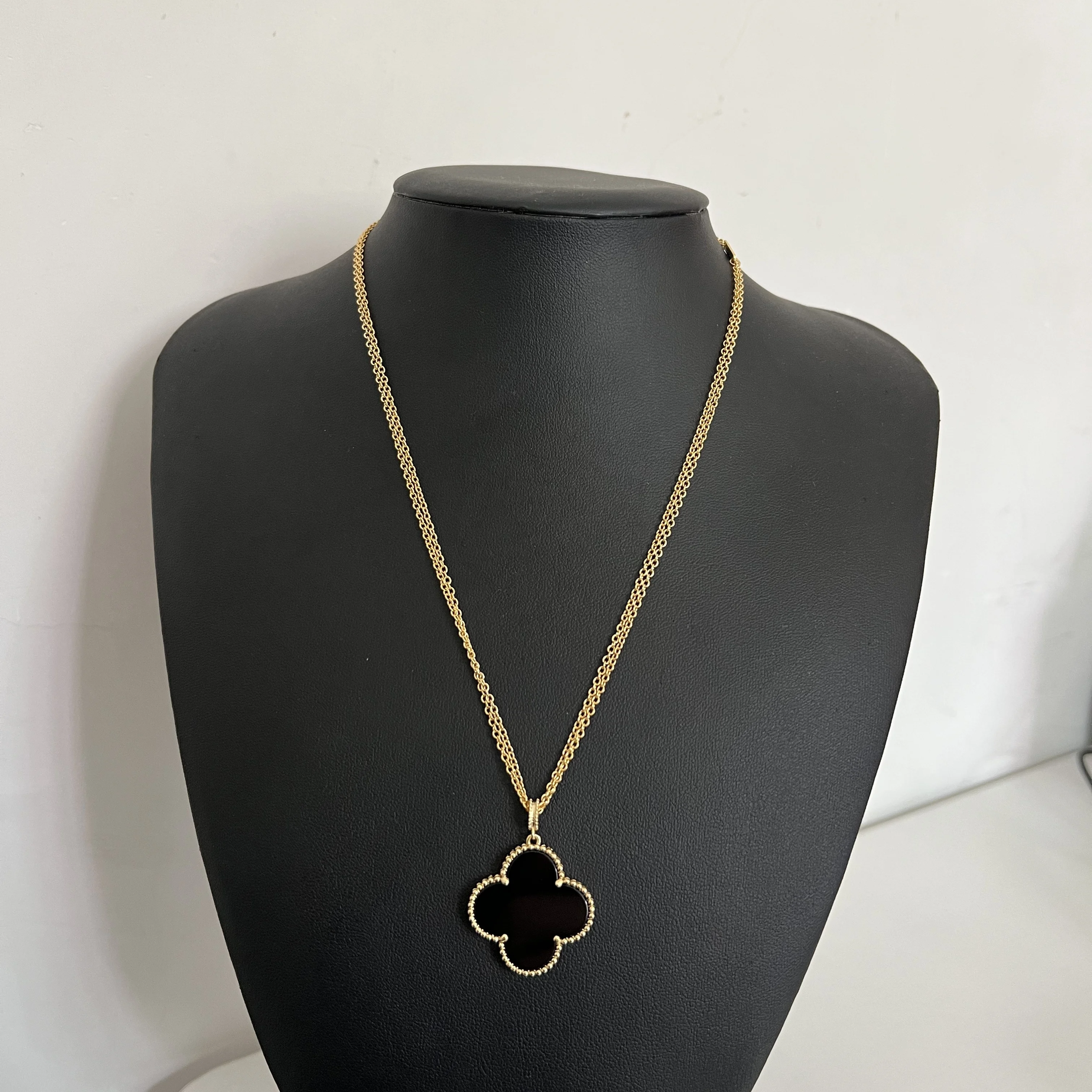 New Large Flower Necklace Sweater Necklace Plated with 18k Gold 25mm Flower Versatile High end Jewelry