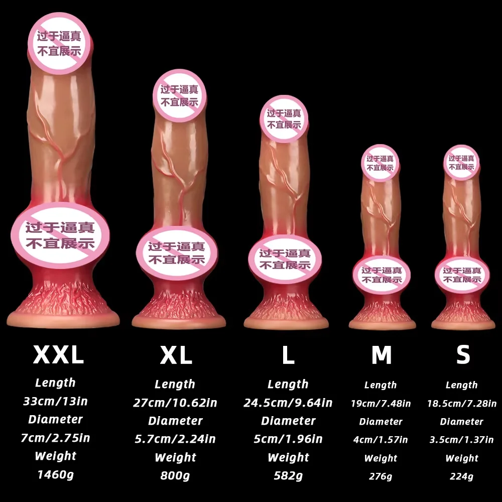 Hot Selling Soft Liquid Silicone Dildo Strong Suction Cup S-XXL Huge Size Large Dildo Masturbator Anal Plug Sex ToysFor Women